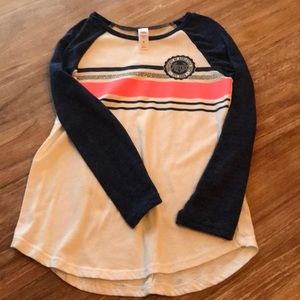 Justice 8 3/4 sleeve tee